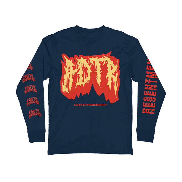 Resentment Long Sleeve Tee (Navy)