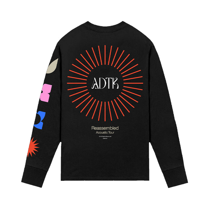 Burst Long Sleeve Tee (Black)