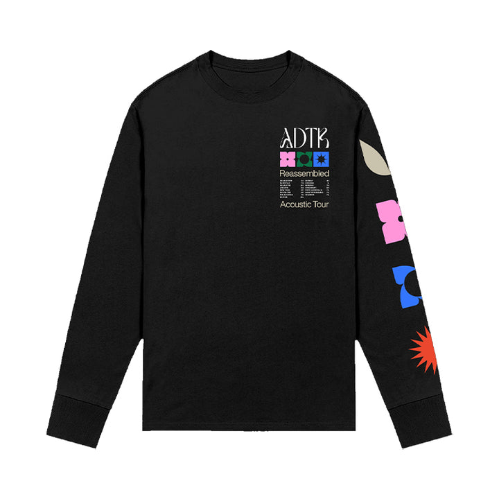 Burst Long Sleeve Tee (Black)